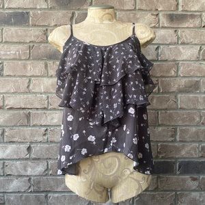 LC Lauren Conrad layered floral cami